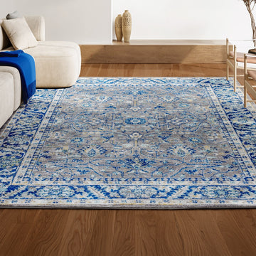 Modern Persian Boho Floral Area Rug